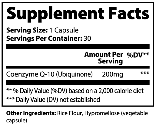 CoQ10 Ubiquinone Capsules