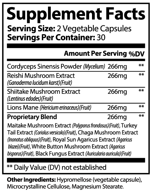 Mushroom Complex 10X Capsules