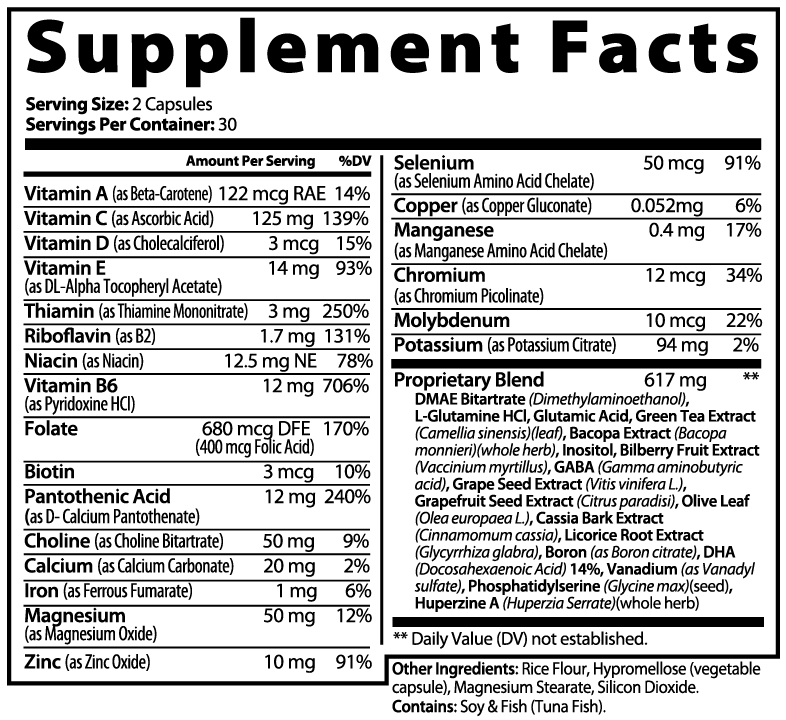 Brain & Focus Formula Capsules
