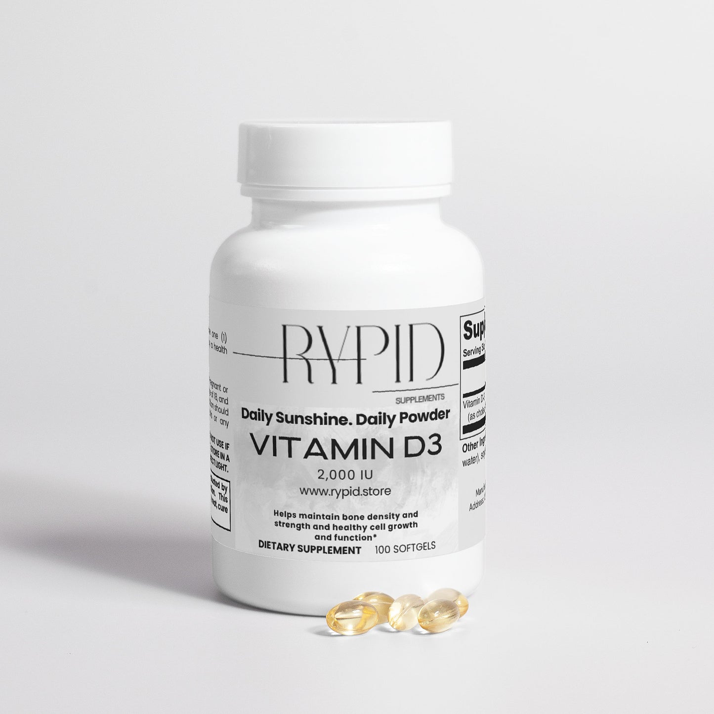 Vitamin D3 2,000 IU Softgels