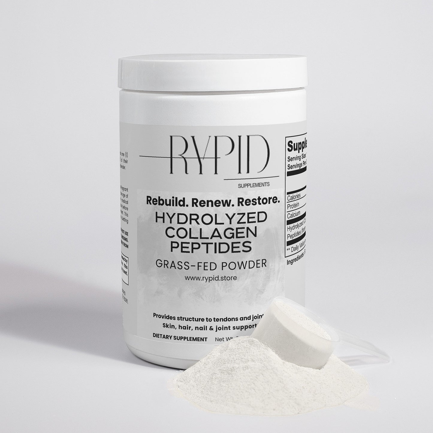 Grass-Fed Hydrolyzed Collagen Peptides Powder