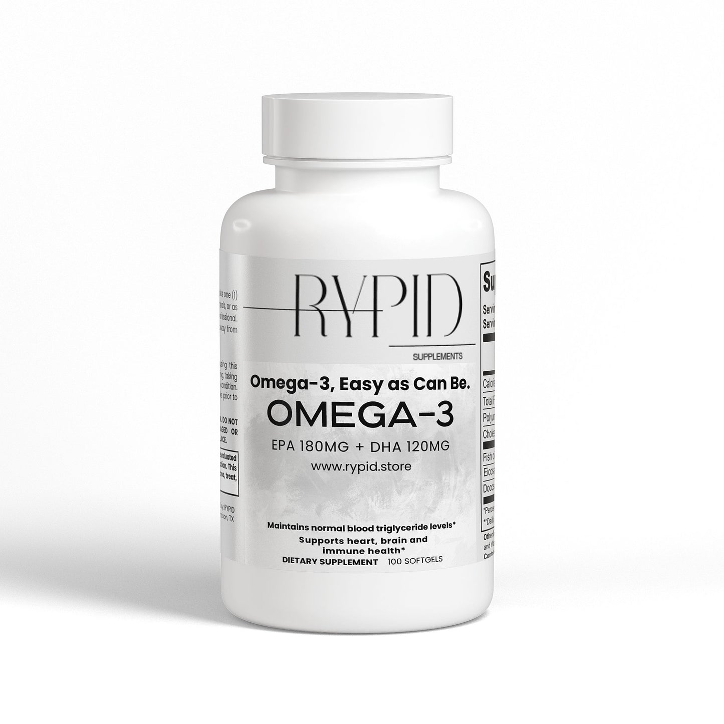 Omega-3 EPA 180mg + DHA 120mg Softgels