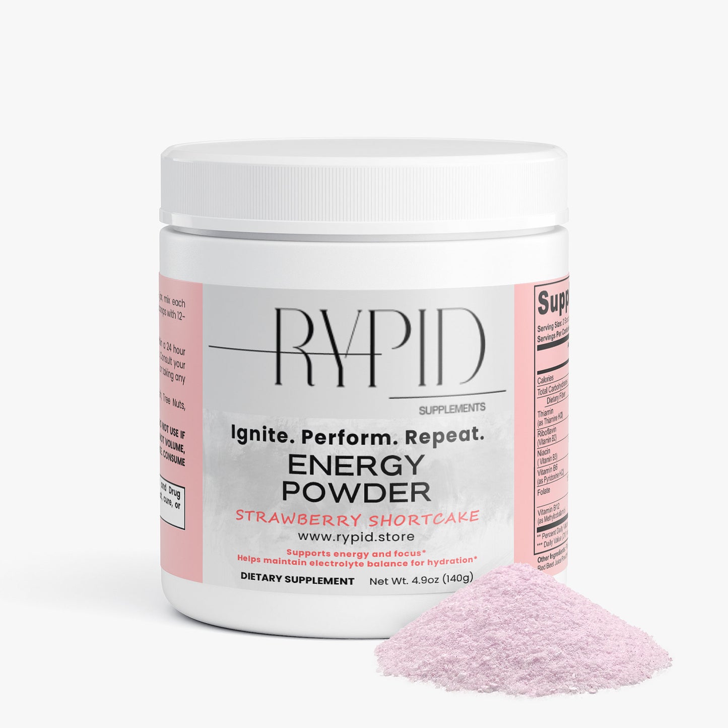 Energy Powder (Strawberry Shortcake)