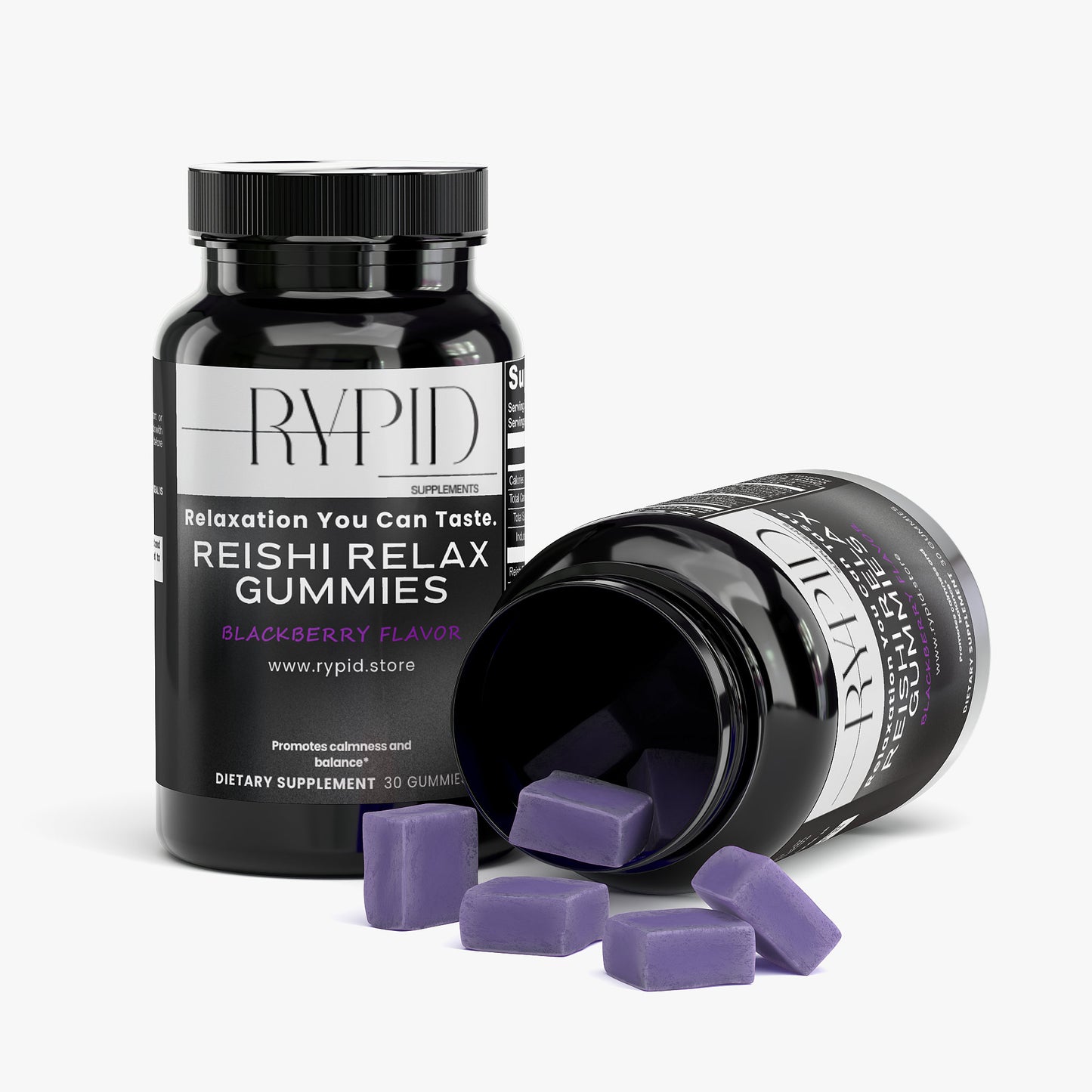 Reishi Relax Gummies (Blackberry Flavor)
