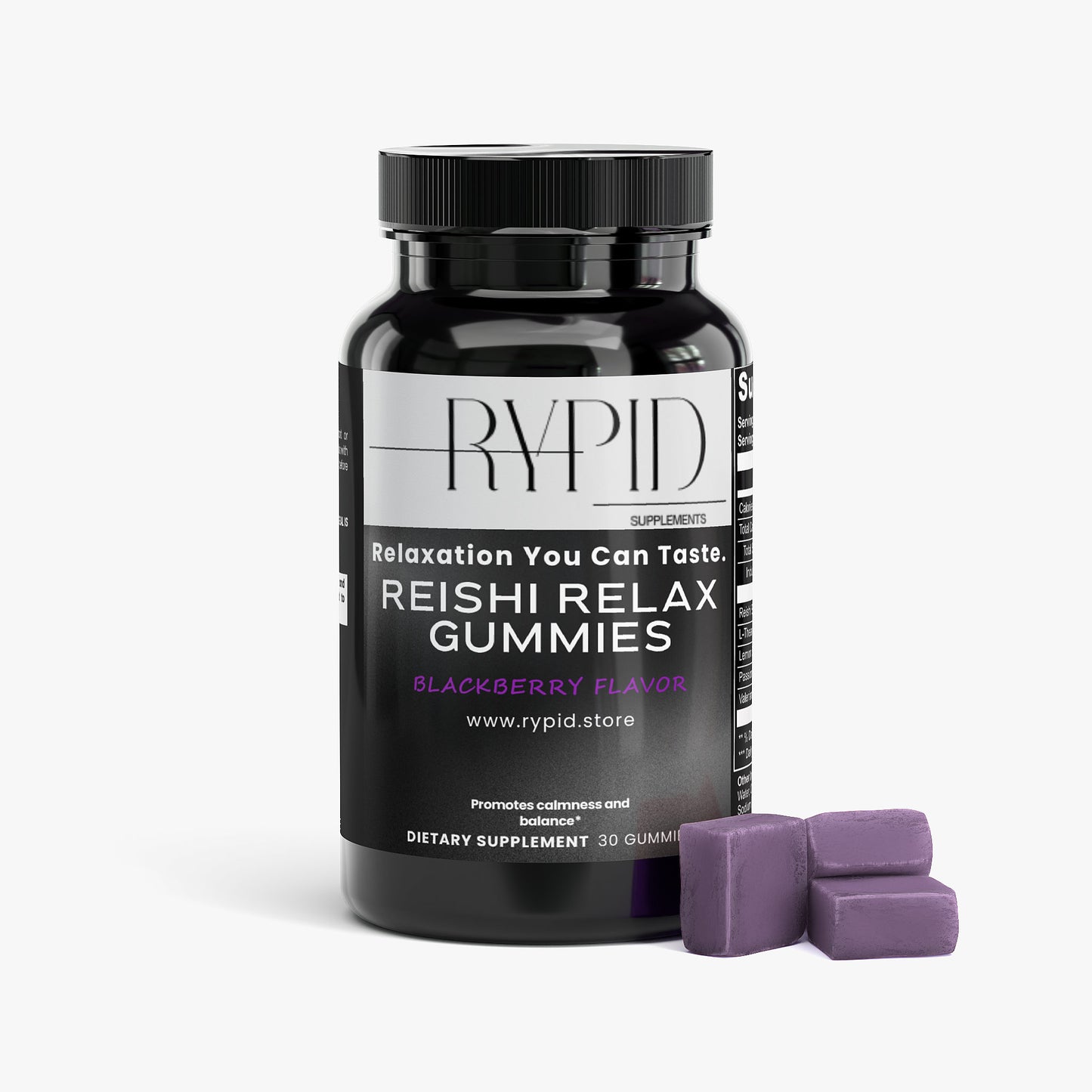 Reishi Relax Gummies (Blackberry Flavor)