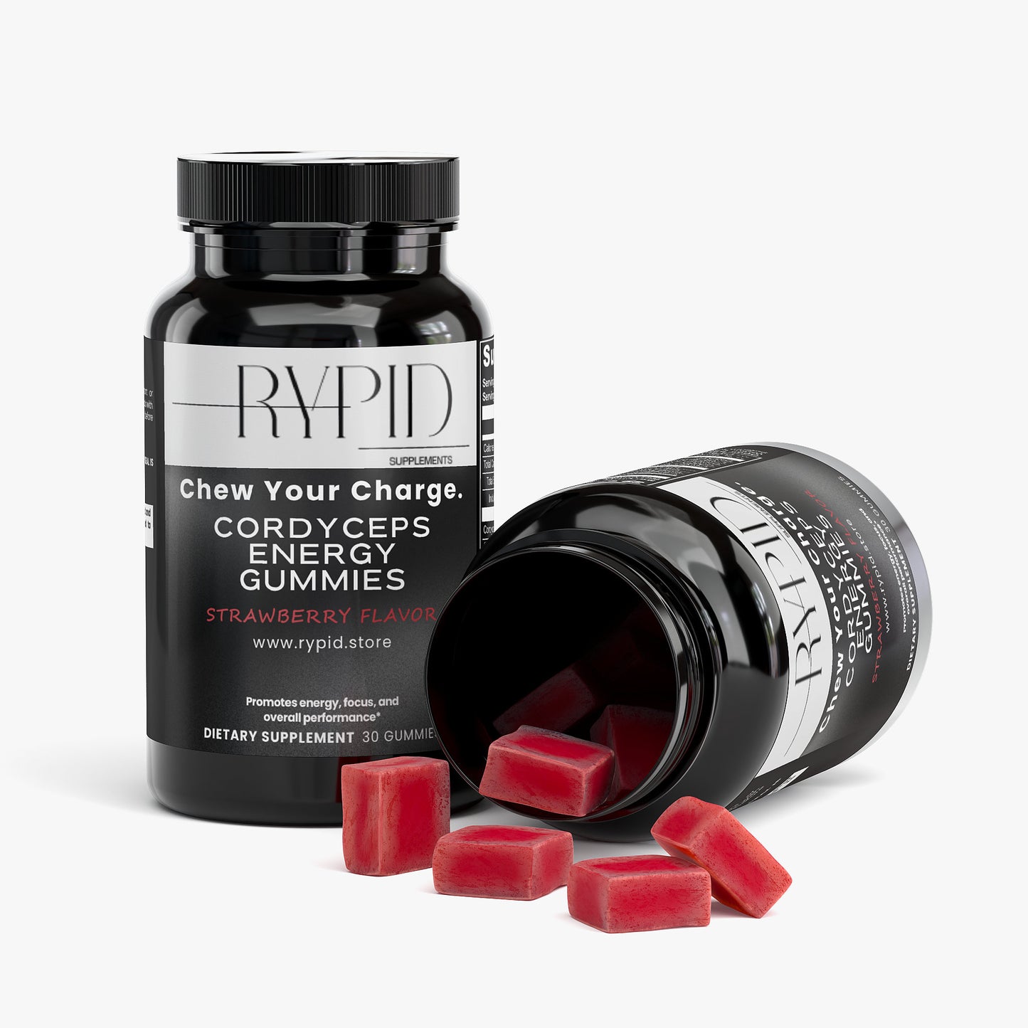 Cordyceps Energy Gummies (Strawberry Flavor)