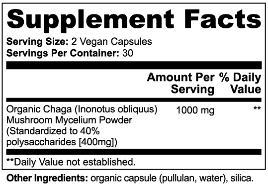 Chaga Mushroom Capsules
